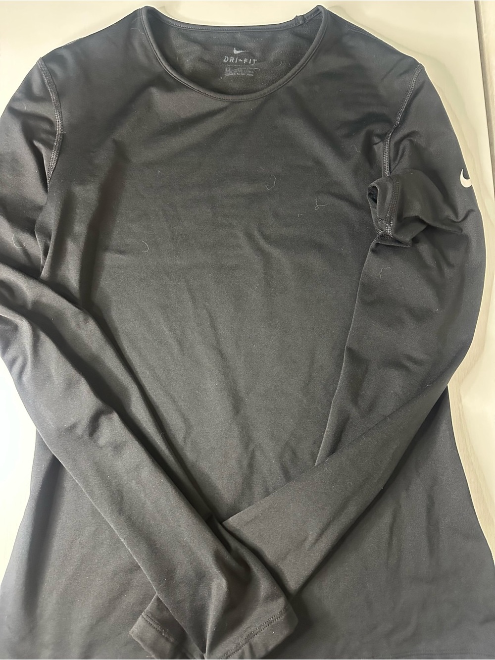 Nike Black Dri-FIT Long Sleeve Athletic Tee